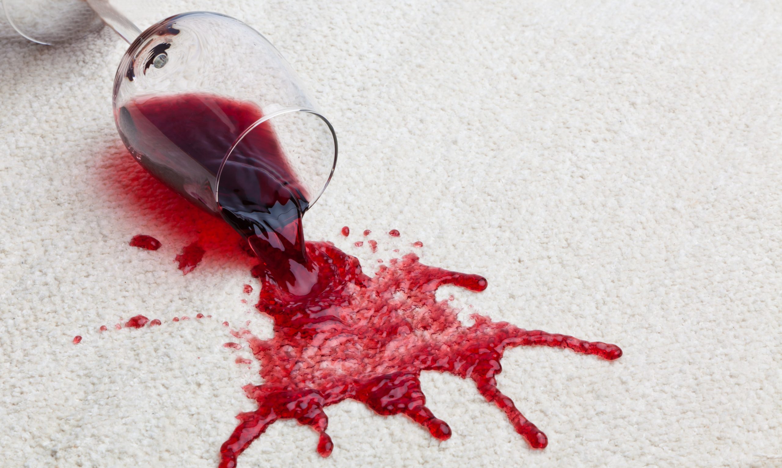 wine stains from carpet